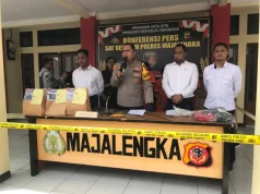 Penyerangan Anggota Polsek Ligung oleh Geng Motor 4 Orang ditetapkan Sebagai Tersangka oleh Polres Majalengka