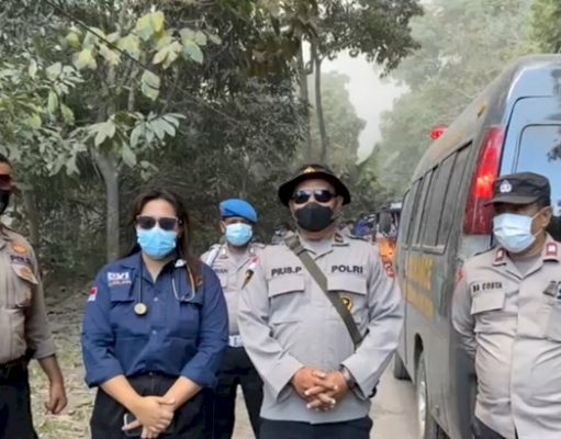Gunung Lewotobi Laki-laki kembali Erupsi, Tim Medis Polri Sigap Melayani