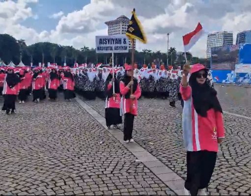 Bukti Gotong-Royong Polri dan Masyarakat, Aisyiyah Turut Meriahkan HUT Bhayangkara