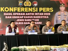 Peredaran 12 Kg Sabu Jaringan Fredy Pratama Digagalkan di Banjarbaru