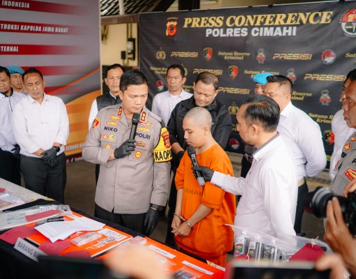 Polres Cimahi Bongkar Pabrik Uang Palsu, Ratusan Lembar Uang Palsu Disita