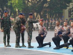 Wadankorbrimob Pimpin Tradisi Penerimaan Perwira Remaja Akpol 56 dan SIPSS 2025