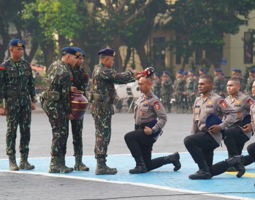 Wadankorbrimob Pimpin Tradisi Penerimaan Perwira Remaja Akpol 56 dan SIPSS 2025