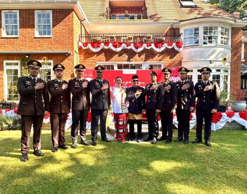 Perwira Polri Penerima Beasiswa LPDP Ikuti Upacara HUT RI ke-80 di London