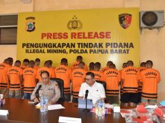 Ditreskrimsus Polda Papua Barat Hentikan Tambang Emas Ilegal di Manokwari