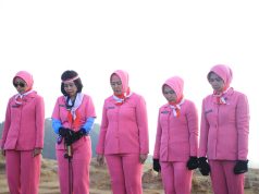 Satu-Satunya Ketua Bhayangkari Tembus Puncak Gunung Ciremai adalah Ibu Kapolda Jabar