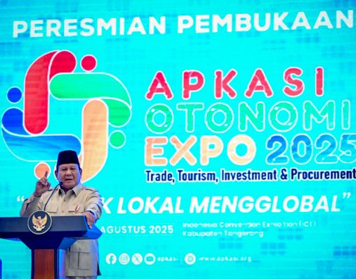 APKASI Otonomi Expo 2025 Resmi Dibuka Presiden Prabowo