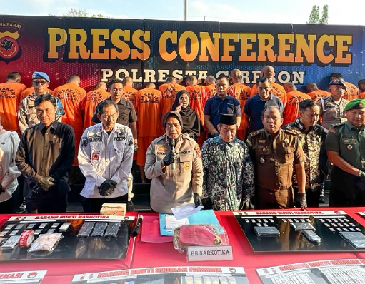 Ungkap 16 Kasus Narkoba dan Obat Ilegal, Polresta Cirebon Tahan 20 Tersangka