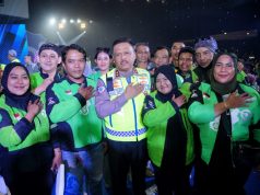 Syukuran Hari Lalu Lintas Bhayangkara ke-70 Korlantas Ajak Pengemudi Ojek Online