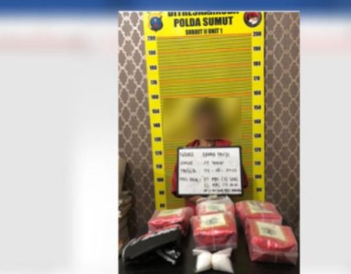 Polda Sumut Tangkap Pengedar Sabu di Hotel Golden Eleven Medan