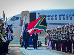 Presiden Afrika Selatan Matamela Cyril Ramaphosa Tiba di Jakarta untuk Kunjungan Kenegaraan