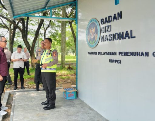 Kakorlantas Polri Tinjau SPPG di Pusdik Lalu Lintas Serpong, Dukung Penuh Program Pemerintah MBG