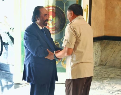 Menhan Sjafrie dan Surya Paloh Eratkan Silaturahmi Kebangsaan di Kementerian Pertahanan