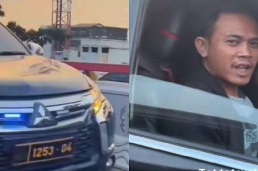 Sopir Pajero dengan Strobo dan Pelat Dinas Palsu Diamankan Polisi