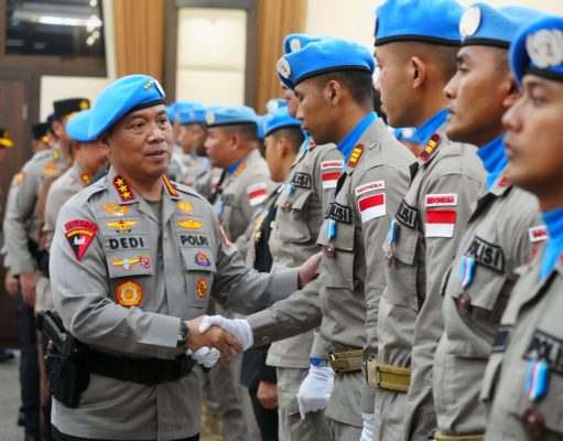 Upacara Purna Tugas Satgas FPU 6 MINUSCA, Tegaskan Komitmen Dukung Perdamaian Dunia