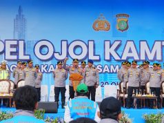 Hadiri Apel Ojol Kamtibmas, Kapolri Ajak Bersinergi Jaga Kamtibmas