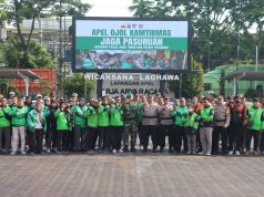 Kapolres Pasuruan Pimpin Langsung Apel Akbar Kebangsaan Ojol Indonesia 2025 Yang Diikuti Ratusan Ojol
