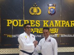 Siap Harumkan Nama Kampar, AKBP Boby Putra Ramadhan Beri Suport 82 Karateka Inkanas