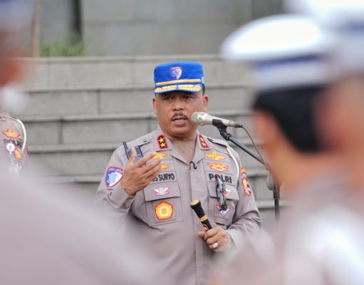Pimpin Apel Pagi, Kakorlantas Tegaskan Program Polantas Menyapa Cerminan Polisi Lalu Lintas