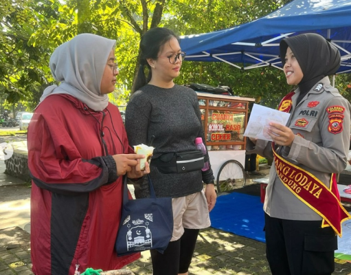 Hadirkan Pelayanan Humanis di Si Jalak Harupat, Polresta Bandung Gelar Patroli Mojang Lodaya