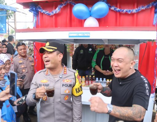 Polres Metro Tangerang Kota Launching 10 Titik ‘Ojol Mart’ Berkat Bantuan Jhon LBF