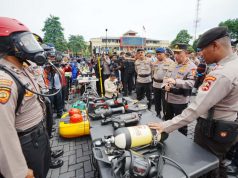 Apel Kesiapan Tanggap Bencana di Mako Brimob, Kapolri Tinjau Sarana-Prasarana