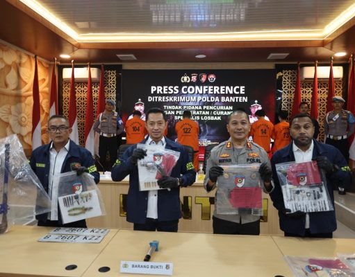 Polda Banten Bongkar Jaringan Curanmor Spesialis Losbak, 6 Pelaku Ditangkap