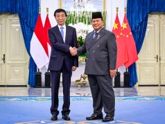 Presiden Prabowo Terima Kunjungan Kehormatan Ketua MPR RRT Wang Huning di Istana Merdeka