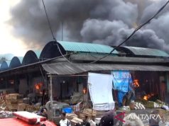 Pasar Induk Kramat Jati Kebakaran, 350 Kios Habis Terbakar