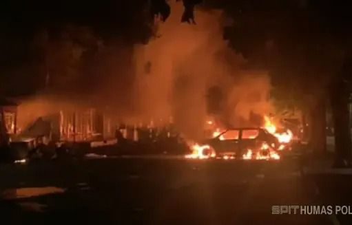 Usai Seorang Mata Elang Tewas Dikeroyok Terjadi Ricuh di TMP Kalibata Disertai Pembakaran hingga Pemadaman Listrik
