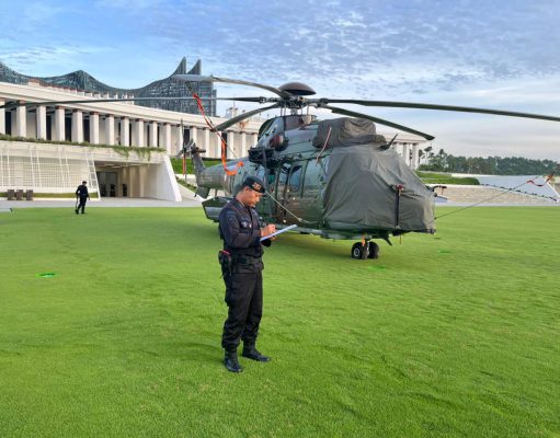 Den Gegana Sat Brimob Polda Kaltim Lakukan Sterilisasi Lokasi VVIP, Pastikan Keamanan Kunjungan Presiden RI di IKN