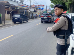 Sat Samapta Polresta Bandung Amankan Jalur One Way Sadu-Ciwidey, Arus Lalu Lintas Lancar Terkendali