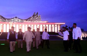 Presiden Prabowo Tiba di IKN, Tinjau Progres Pembangunan