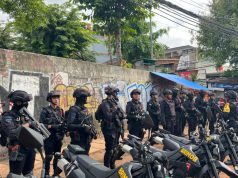 Brimob Polda Metro Jaya Laksanakan Antisipasi Tawuran di Cipinang Besar Selatan, Jakarta Timur