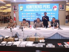 Polres Tangsel Tahan 5 Tersangka dan Bongkar Peredaran Sabu, Ekstasi, dan Narkotika Sintetis