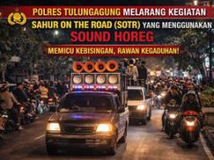 Polres Tulungagung Larang Penggunaan Sound Horeg pada Kegiatan Sahur On The Road