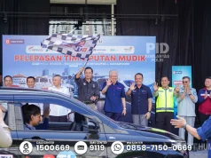 Hadiri Pelepasan Tim Mudik BTV, Dirregident Korlantas Polri Brigjen Wibowo Tekankan Peran Media