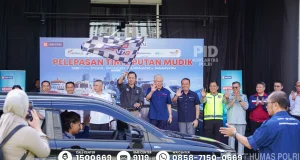 Hadiri Pelepasan Tim Mudik BTV, Dirregident Korlantas Polri Brigjen Wibowo Tekankan Peran Media