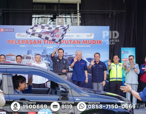 Hadiri Pelepasan Tim Mudik BTV, Dirregident Korlantas Polri Brigjen Wibowo Tekankan Peran Media