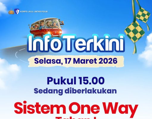 One Way Tahap Pertama Mulai Berlaku di Tol Trans Jawa KM 70 – KM 263 Pejagan-Pemalang