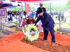 Presiden Prabowo Pimpin Upacara Pemakaman Try Sutrisno