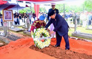 Presiden Prabowo Pimpin Upacara Pemakaman Try Sutrisno