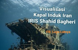 “KAPAL INDUK KEBANGGAAN IRAN SHAHID BAGHERI MENJADI PERSEMBUNYIAN IKAN”