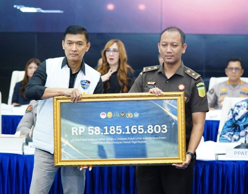 Bareskrim Polri Eksekusi Aset Judi Online Rp58 Miliar dan Diserahkan ke Negara