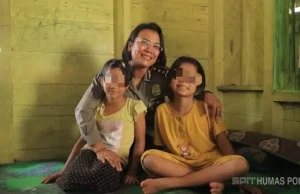 Kapolres Samosir Jadi Orangtua Asuh Anak Korban Penganiayaan