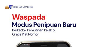 Korlantas Pastikan Pemutihan Pajak 2026 Online Gratis Itu Hoaks. Jangan Tertipu!!