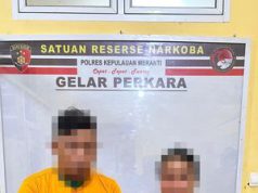 Diduga Jadi Pengedar Ekstasi, Pasutri Diringkus Sat Resnarkoba Polres Kep Meranti