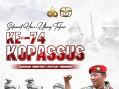 Kapolri Ucapkan Selamat HUT ke-74 Kopassus