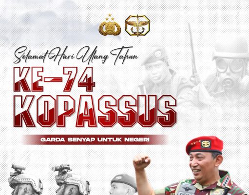 Kapolri Ucapkan Selamat HUT ke-74 Kopassus