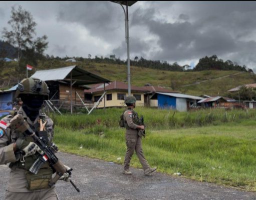 Pengamanan Satgas Damai Cartenz Hadirkan Rasa Aman Saat Ibadah Prapaskah di Sinak